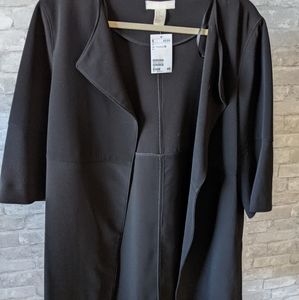 H&M Black Long Short Sleeve Cardigan